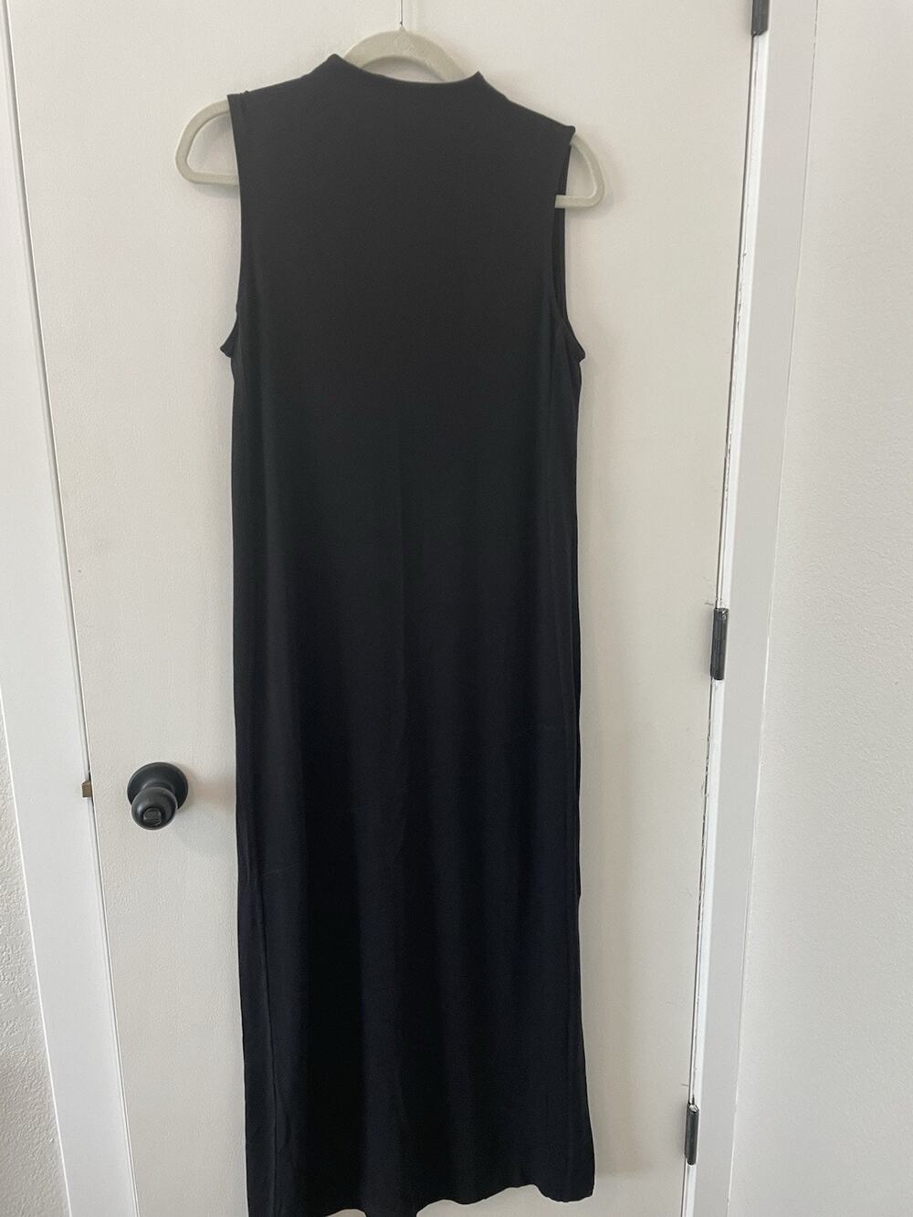 Chico's Zenergy Black Stretch Maxi Sleeveless Dress Size 2 Large 12. 005